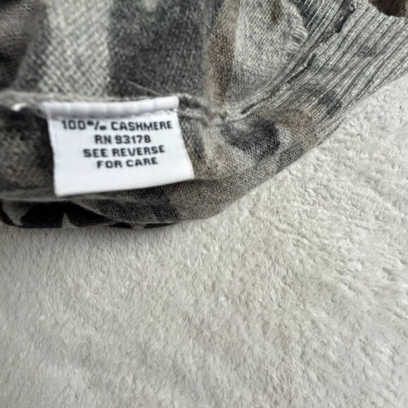 The Cashmere Project Womens Camo Hoodie Small Brown Gray Full-Zip Lightweight - Picture 4 of 8